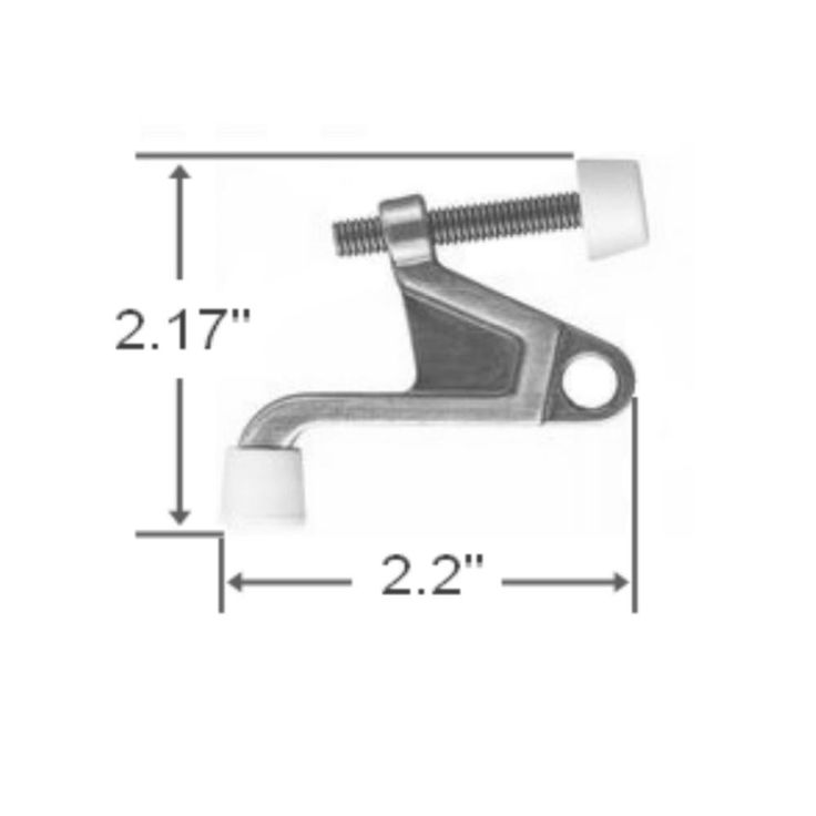2-1/4 in. x 2-1/8 in. Oil-Rubbed Bronze Jumbo Hinge Pin Door Stop Value Pack (10 per Pack)