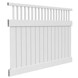 Freedom Portsmouth 6-ft H x 8-ft W White Vinyl Fence Panel (Unassembled)