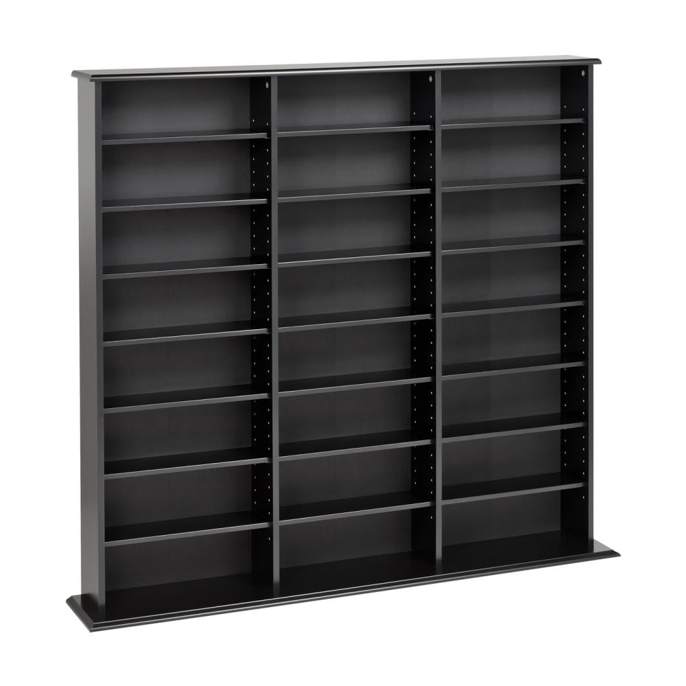 Prepac Black Transitional Composite Media Cabinet