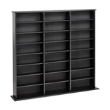 Prepac Black Transitional Composite Media Cabinet