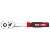 CRAFTSMAN 72-Tooth 1/2-in Drive Quick-Release Ratchet with Comfort Grip