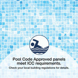 Freedom Wakefield 6-ft H x 8-ft W White Vinyl Fence Panel (Unassembled)