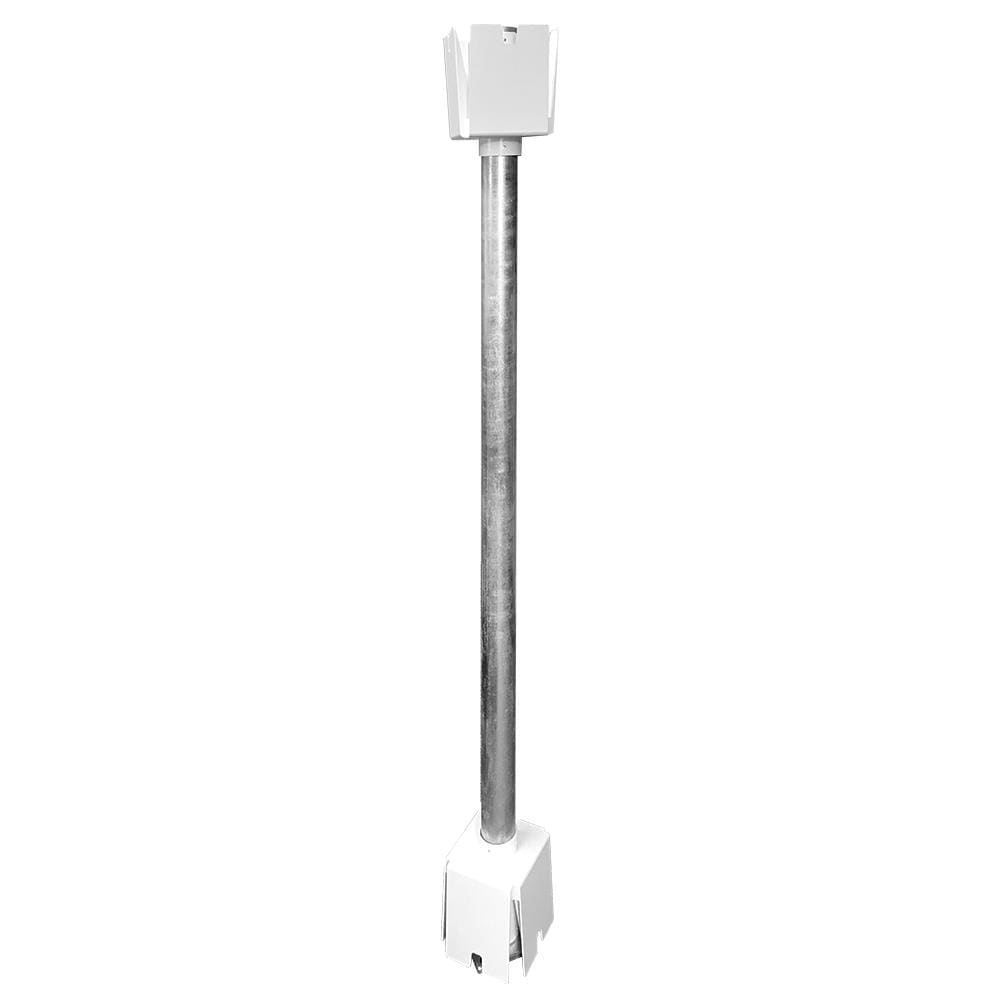 Freedom 5-in Silver Metal Surface Mount For Vinyl Fence