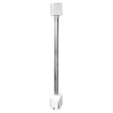 Freedom 5-in Silver Metal Surface Mount For Vinyl Fence