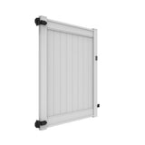 Freedom Emblem 6-ft H x 5-ft W White Vinyl Fence Gate Kit (Unassembled)