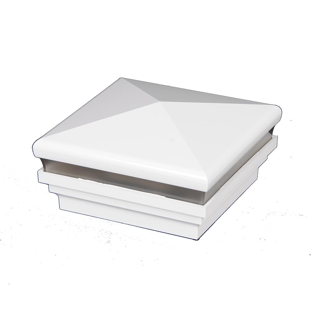 Freedom 5-in x 5-in 22-Lumen 0.8-Watt White Solar LED Outdoor Post Cap Light (5000 K)