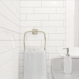 Delta Sawyer Satin Nickel Wall Mount Towel Ring
