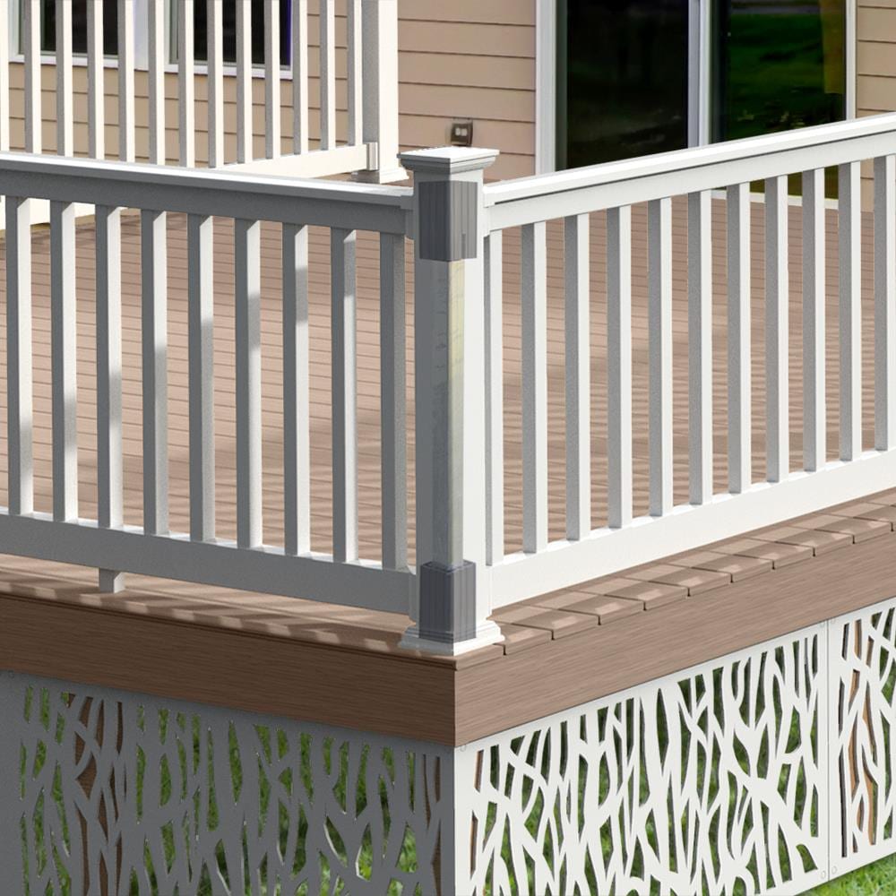 Freedom 4-in x 4-in x 3-1/4-ft Steel Metal Deck Post