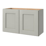 allen + roth Stonewall 30-in W x 18.125-in H x 12-in D Stone Wall Fully Assembled Cabinet (Flat Panel Shaker Door Style)