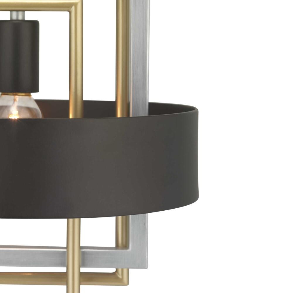 Progress Lighting Adagio 3-Light Matte Black Modern/Contemporary Geometric Medium Hanging Pendant Light