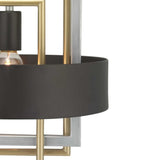 Progress Lighting Adagio 3-Light Matte Black Modern/Contemporary Geometric Medium Hanging Pendant Light