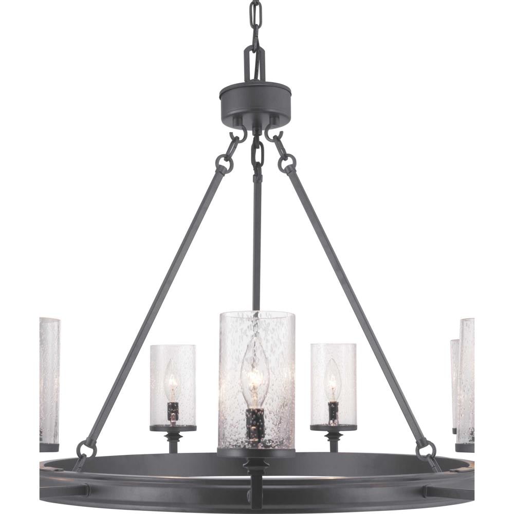 Progress Lighting Gresham 9-Light Black Transitional Chandelier