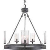 Progress Lighting Gresham 9-Light Black Transitional Chandelier