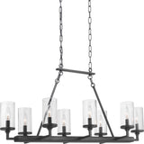 Progress Lighting Gresham 8-Light Black Transitional Chandelier