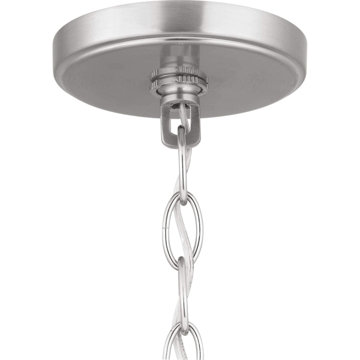 Progress Lighting Nealy 3-Light Brushed Nickel Modern/Contemporary Chandelier