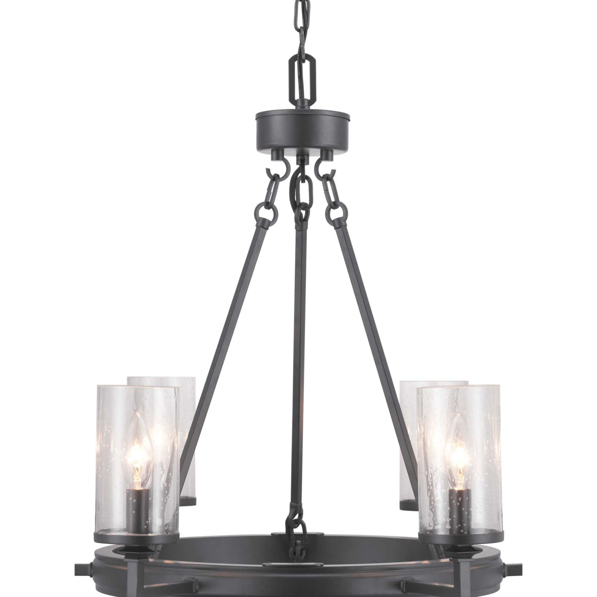 Progress Lighting Gresham 6-Light Black Transitional Chandelier