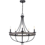Progress Lighting Gulliver 5-Light Black Coastal Chandelier