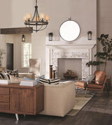 Progress Lighting Gulliver 5-Light Black Coastal Chandelier