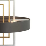Progress Lighting Adagio 6-Light Black Modern/Contemporary Geometric Large Hanging Pendant Light
