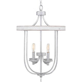 Progress Lighting Gulliver 4-Light Galvanized Farmhouse Lantern Medium Hanging Pendant Light