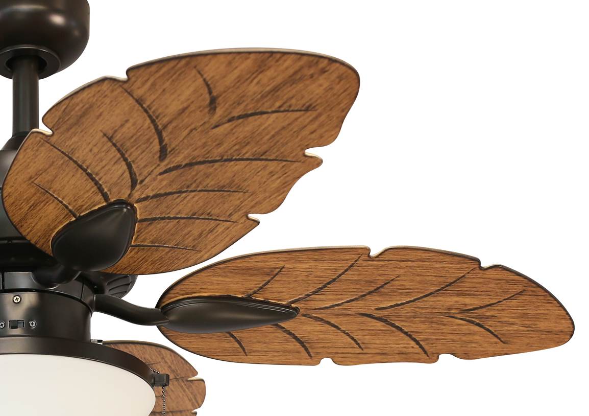 Harbor Breeze Waveport 52-in Weathered Bronze LED Indoor/Outdoor Ceiling Fan (5-Blade)
