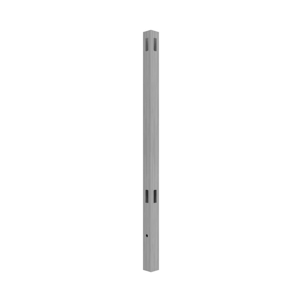 Freedom 8.5-ft H x 5-in W Woodgrain Gray Vinyl Corner Fence Post (Assembled)