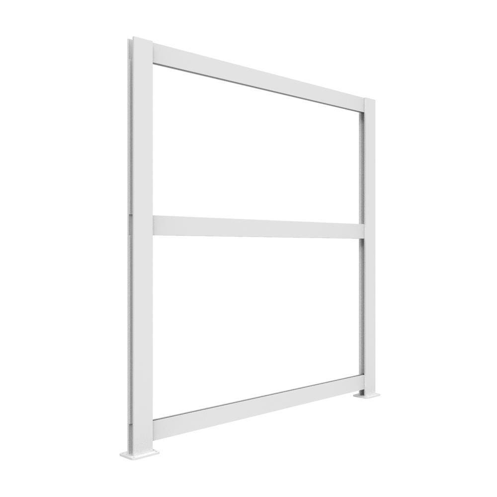 Freedom 6-ft White Aluminum Privacy Frame