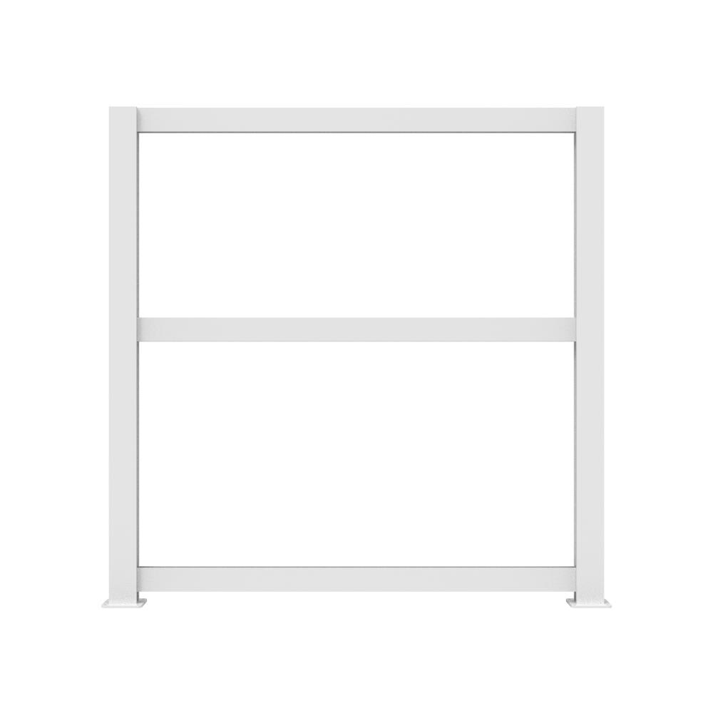Freedom 6-ft White Aluminum Privacy Frame
