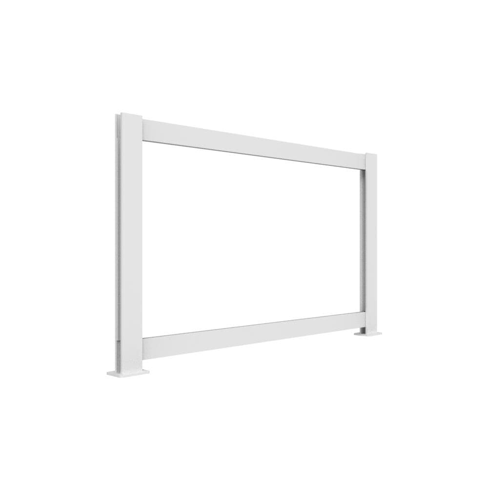 Freedom 6-ft White Aluminum Privacy Frame