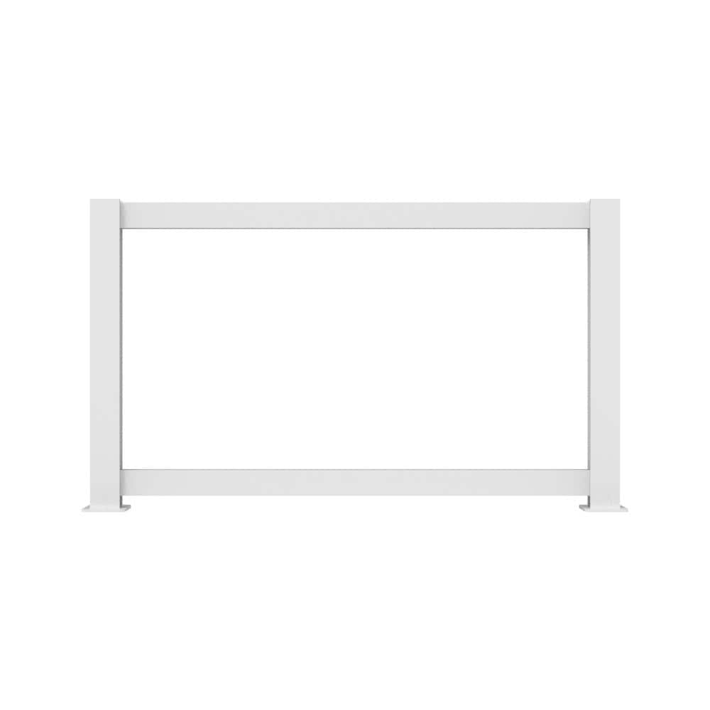 Freedom 6-ft White Aluminum Privacy Frame