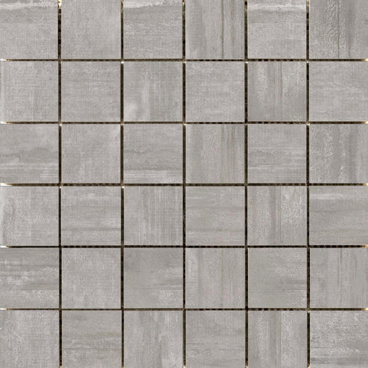 Emser Hangar 10-Pack Smoke Porcelain Border Tile (12-in x 12-in)