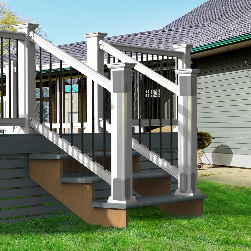 Freedom 4-in x 4-in x 3-1/4-ft Steel Aluminum Deck Post