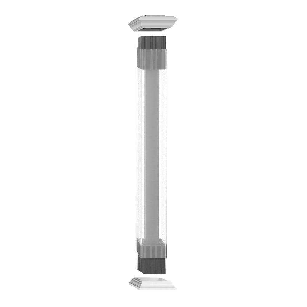 Freedom 4-in x 4-in x 3-1/4-ft Steel Aluminum Deck Post