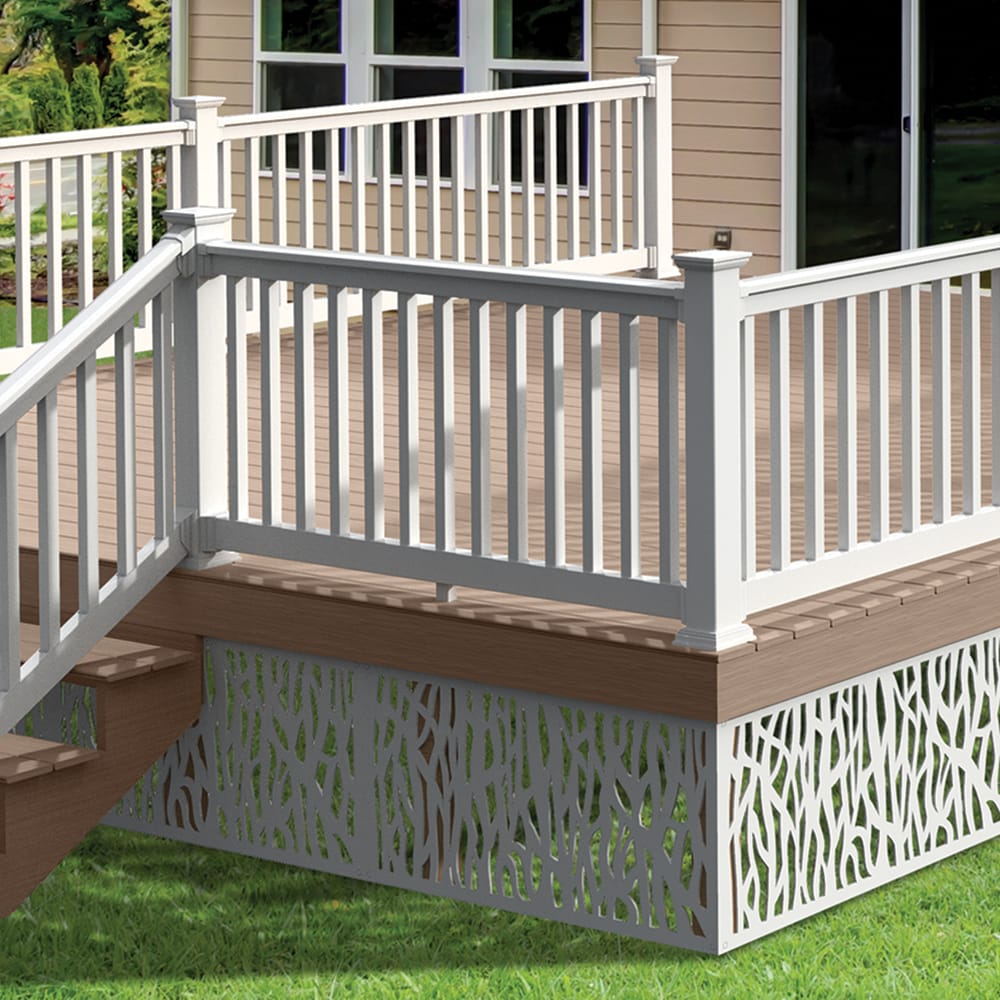 Freedom 4-in x 4-in White Vinyl Deck Post Cap