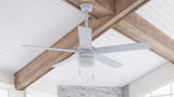 Harbor Breeze Newbern 52-in White Indoor Ceiling Fan with Light (5-Blade)