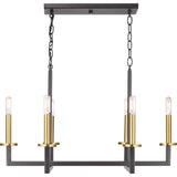 Progress Lighting Blakely 6-Light Black Modern/Contemporary Chandelier