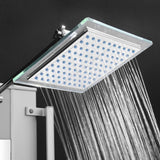 AKDY 51-in Aluminum 8-Spray Shower Panel System (Valve Included)