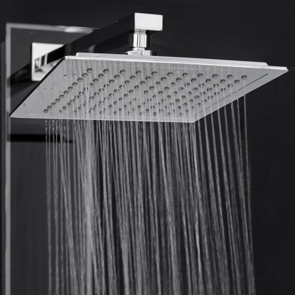 AKDY 35-in Black 2-Spray Shower Panel System