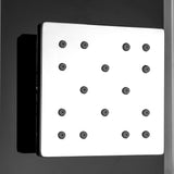 AKDY 35-in Black 2-Spray Shower Panel System