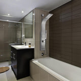 AKDY 39-in Stainless Steel 2-Spray Shower Panel System (Valve Included)