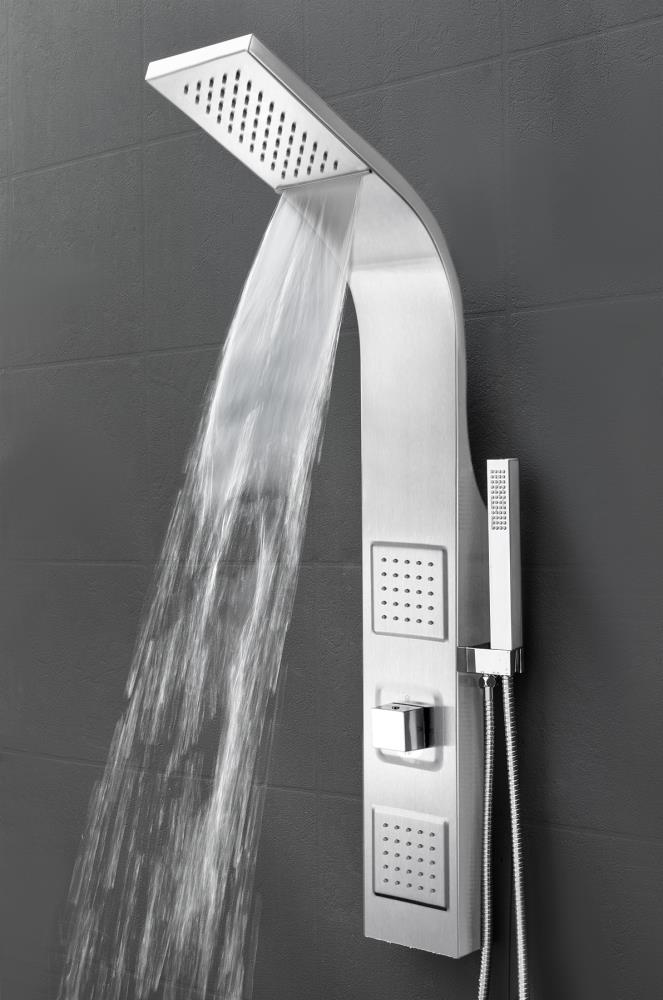 AKDY 39-in Stainless Steel 2-Spray Shower Panel System (Valve Included)
