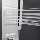 AKDY 39 in. 2‑Jet Easy Connect Stainless Steel Shower Panel System with Rainfall/Waterfall Shower Head and Handheld