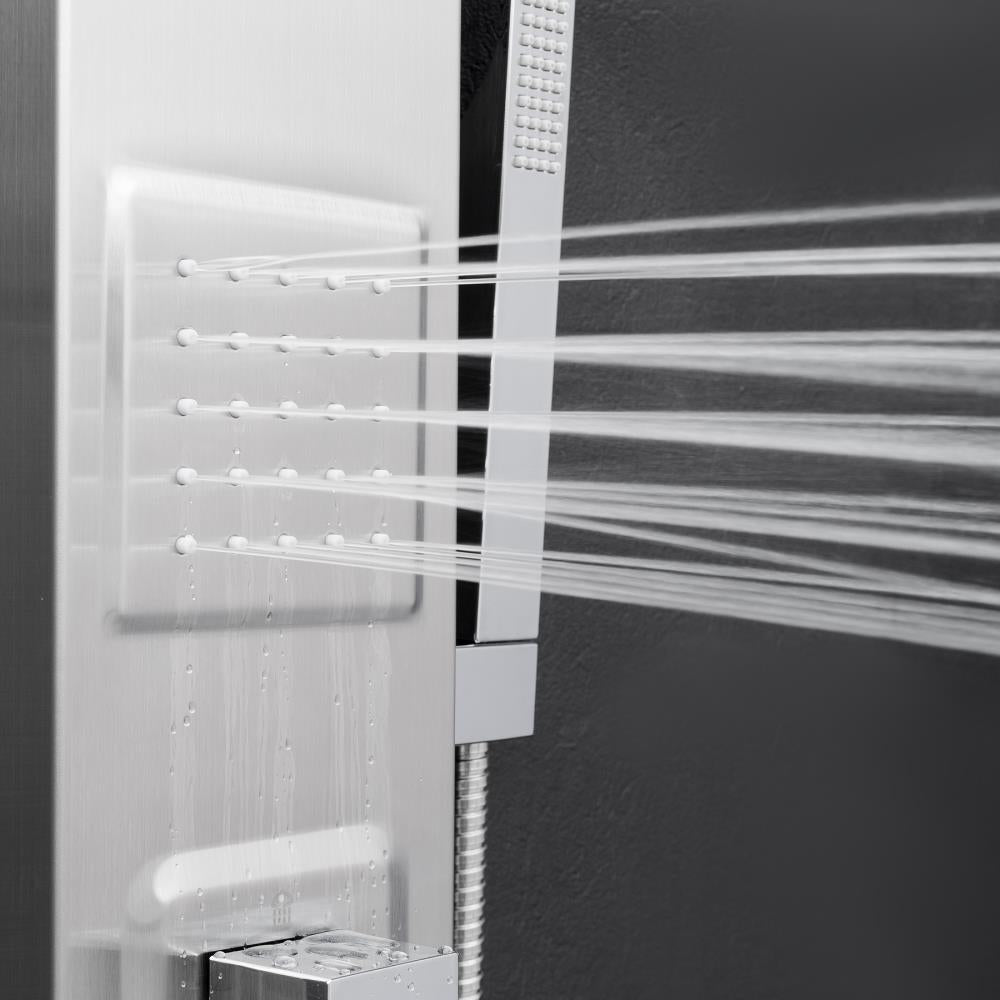 AKDY 39-in Stainless Steel 2-Spray Shower Panel System (Valve Included)