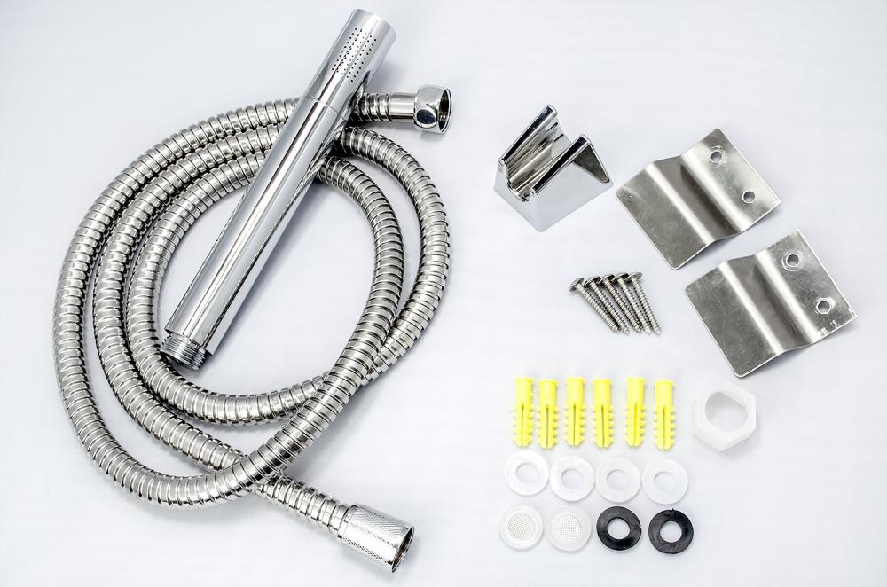 AKDY 65-in Stainless Steel 6-Spray Shower Panel System (Valve Included)