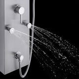 AKDY 65-in Stainless Steel 6-Spray Shower Panel System (Valve Included)