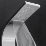 AKDY 39-in Stainless Steel Dual-Head Waterfall Shower Panel System with 4-Way Diverter (Valve Included)