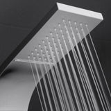 AKDY 39-in Stainless Steel Dual-Head Waterfall Shower Panel System with 4-Way Diverter (Valve Included)