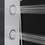 AKDY 39-in Stainless Steel Dual-Head Waterfall Shower Panel System with 4-Way Diverter (Valve Included)