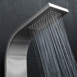 AKDY 58-in Stainless Steel 2-Spray Shower Panel System (Valve Included)