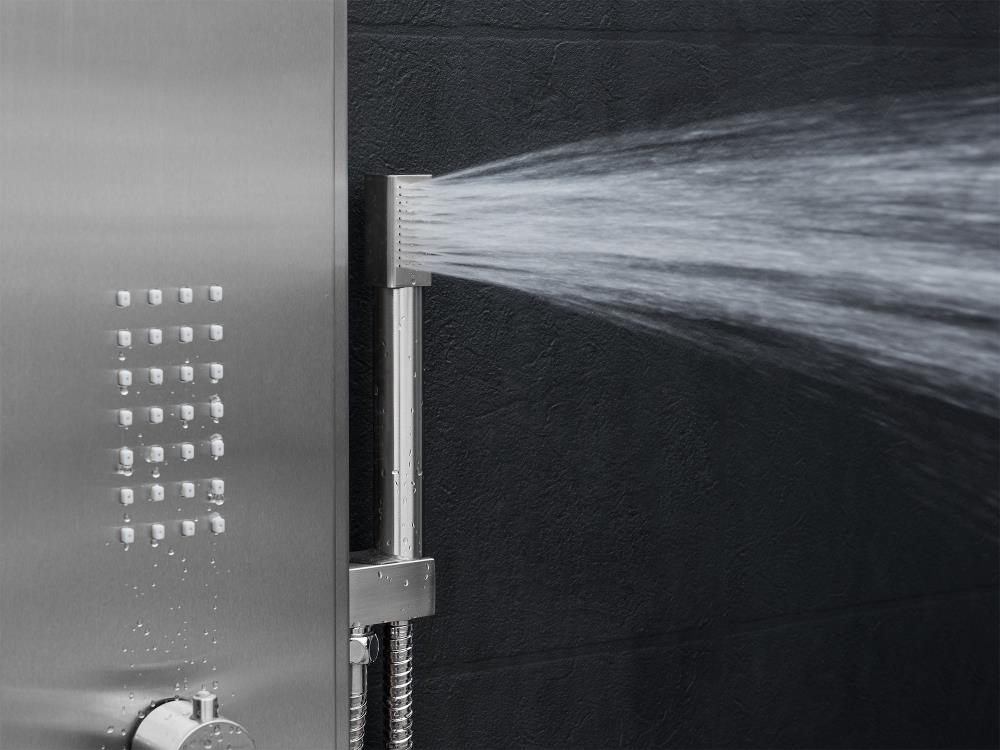 AKDY 58-in Stainless Steel 2-Spray Shower Panel System (Valve Included)